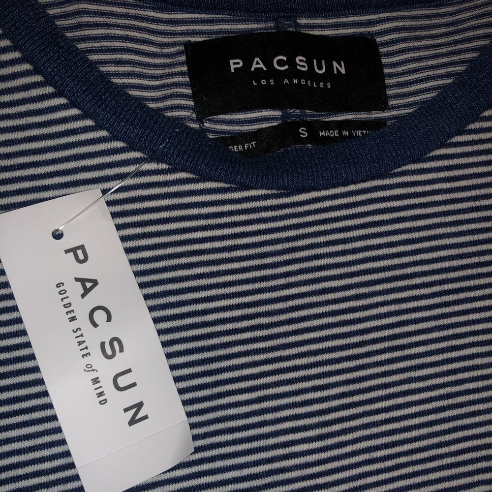 Plain striped T shirt (longer Fit)